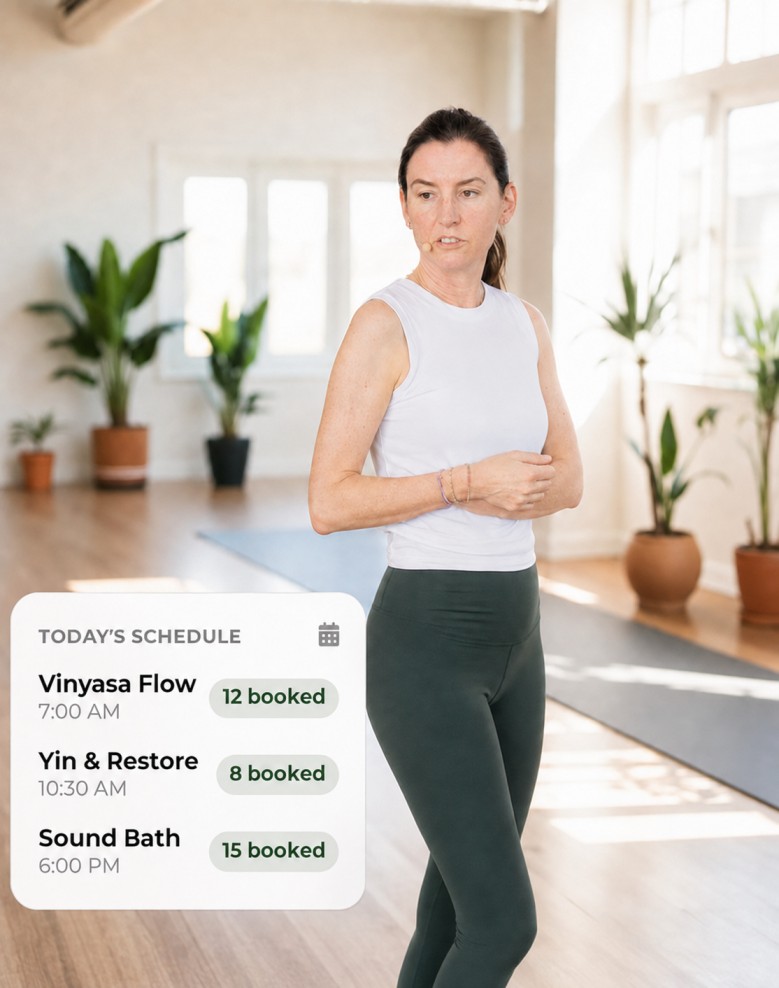 Yoga studio owner